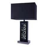 Monica Rectangular Black Nickel-LED Accent Table Lamp - Ornate Home