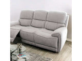 Morcote Light Gray Power Reclining Sofa - Ornate Home
