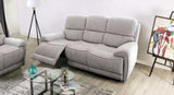 Morcote Light Gray Power Reclining Sofa - Ornate Home