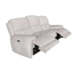 Morcote Light Gray Power Reclining Sofa - Ornate Home