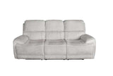 Morcote Light Gray Power Reclining Sofa - Ornate Home
