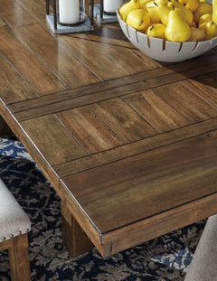 Moriville Grayish Brown Dining Room Table w/ Extension - Ornate Home