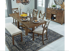 Moriville Grayish Brown Dining Room Set / 6pc - Ornate Home