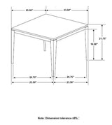 Mozzi Faux Grey Marble / Black End Table - Ornate Home