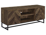 Myles Rustic Oak Herringbone 6 " Tv Stand - Ornate Home
