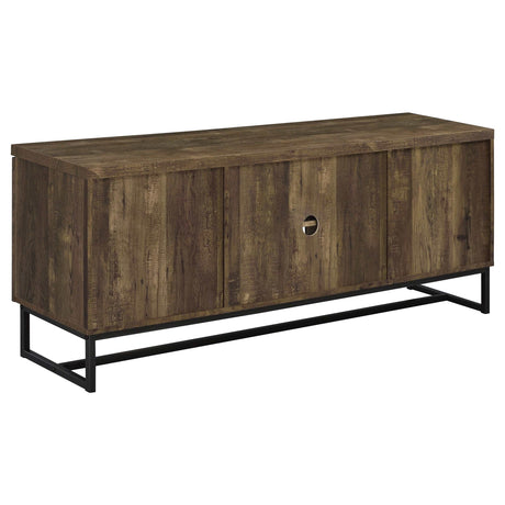 Myles Rustic Oak Herringbone 6 " Tv Stand - Ornate Home