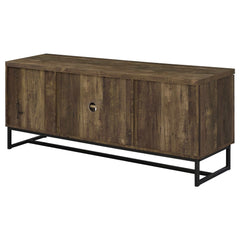 Myles Rustic Oak Herringbone 6 " Tv Stand - Ornate Home
