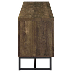 Myles Rustic Oak Herringbone 6 " Tv Stand - Ornate Home