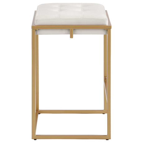 Nadia Beige / Gold Counter Stool - Ornate Home