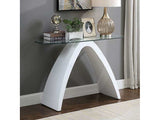 Nahara White Sofa Table - Ornate Home