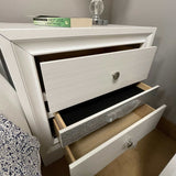 Naima White Nightstand - Ornate Home