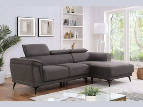 Napanee Dark Gray L Shape Sectional Sofa - Ornate Home