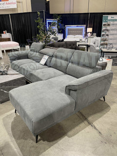 Napanee Dark Gray L Shape Sectional Sofa - Ornate Home