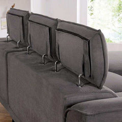 Napanee Dark Gray L Shape Sectional Sofa - Ornate Home