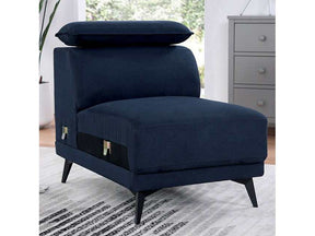Napanee Navy Armless Chair - Ornate Home