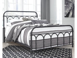 Nashburg Queen Metal Bed - Ornate Home