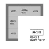 Naveen Beige Modular Sectional Sofa PreSets - Ornate Home