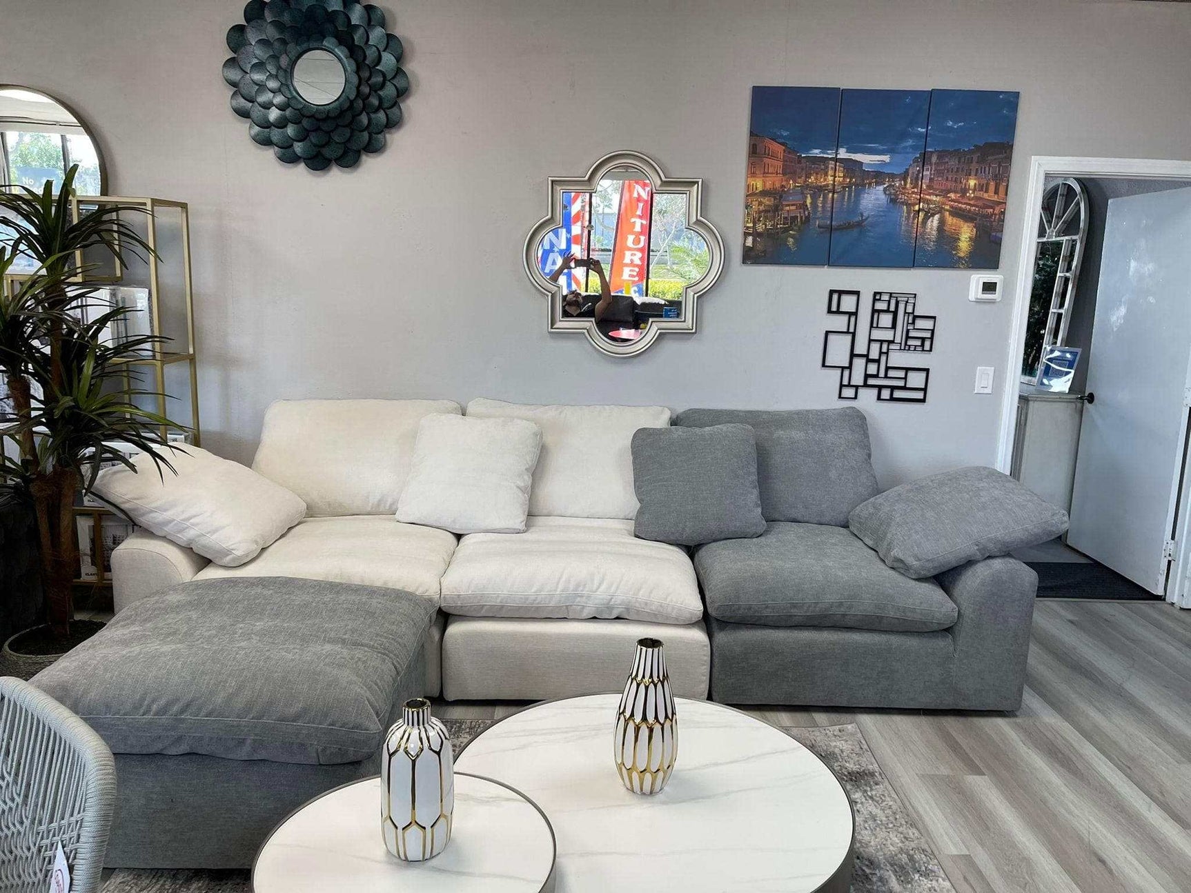 Naveen Ivory Modular Sectional Sofa PreSets - Ornate Home