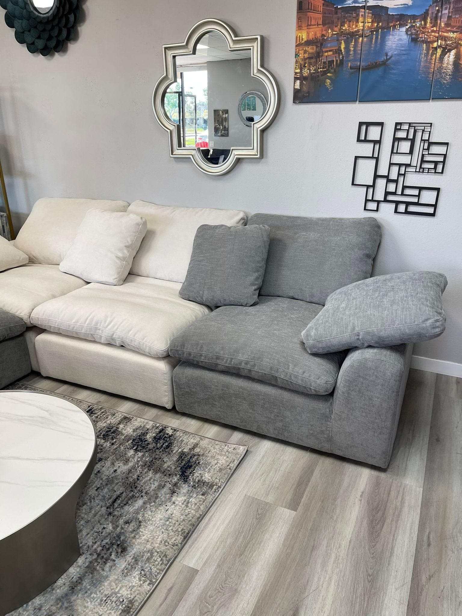 Naveen Ivory Modular Sectional Sofa PreSets - Ornate Home