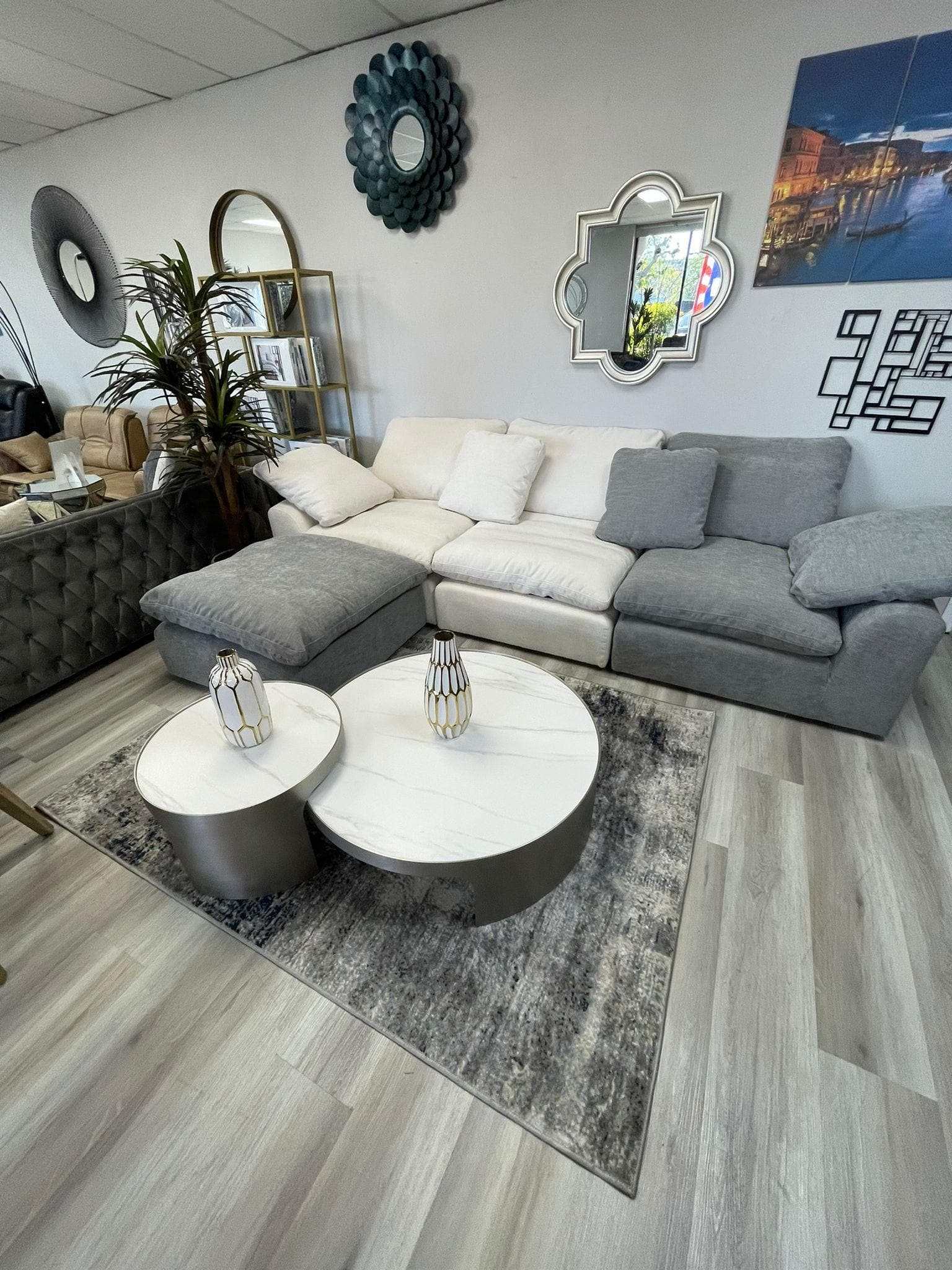 Naveen Ivory Modular Sectional Sofa PreSets - Ornate Home