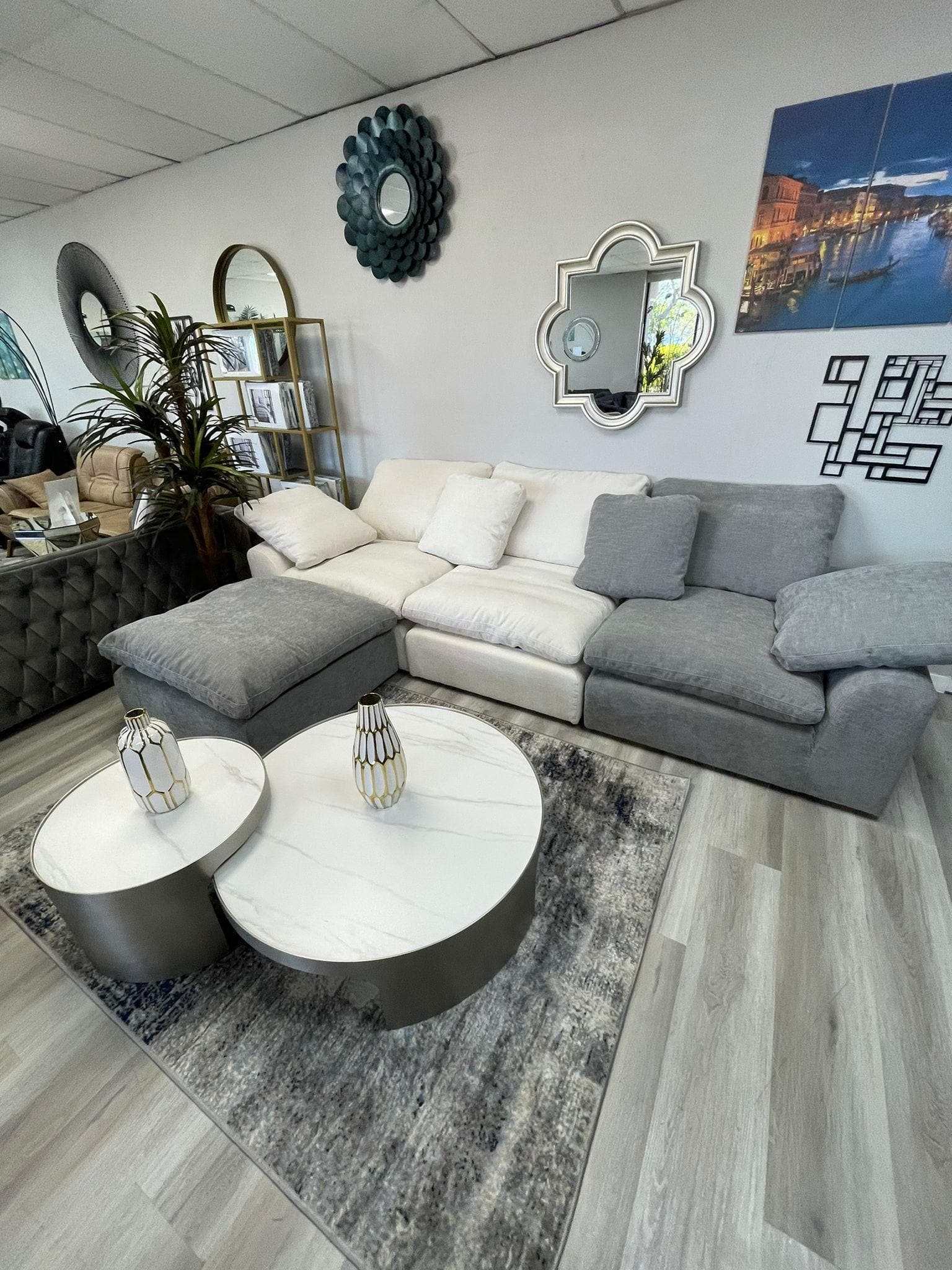 Naveen Ivory Modular Sectional Sofa PreSets - Ornate Home