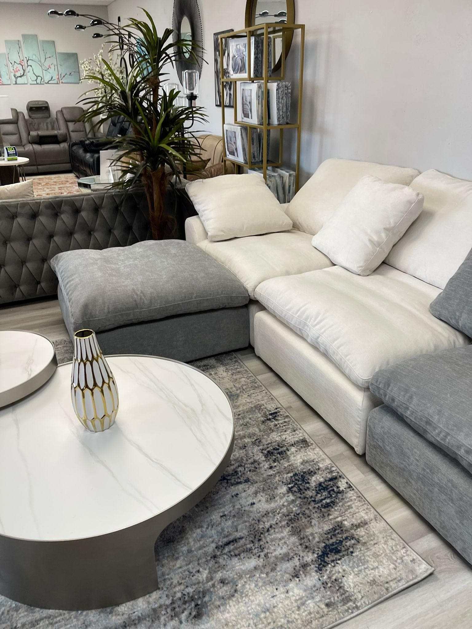 Naveen Ivory Modular Sectional Sofa PreSets - Ornate Home