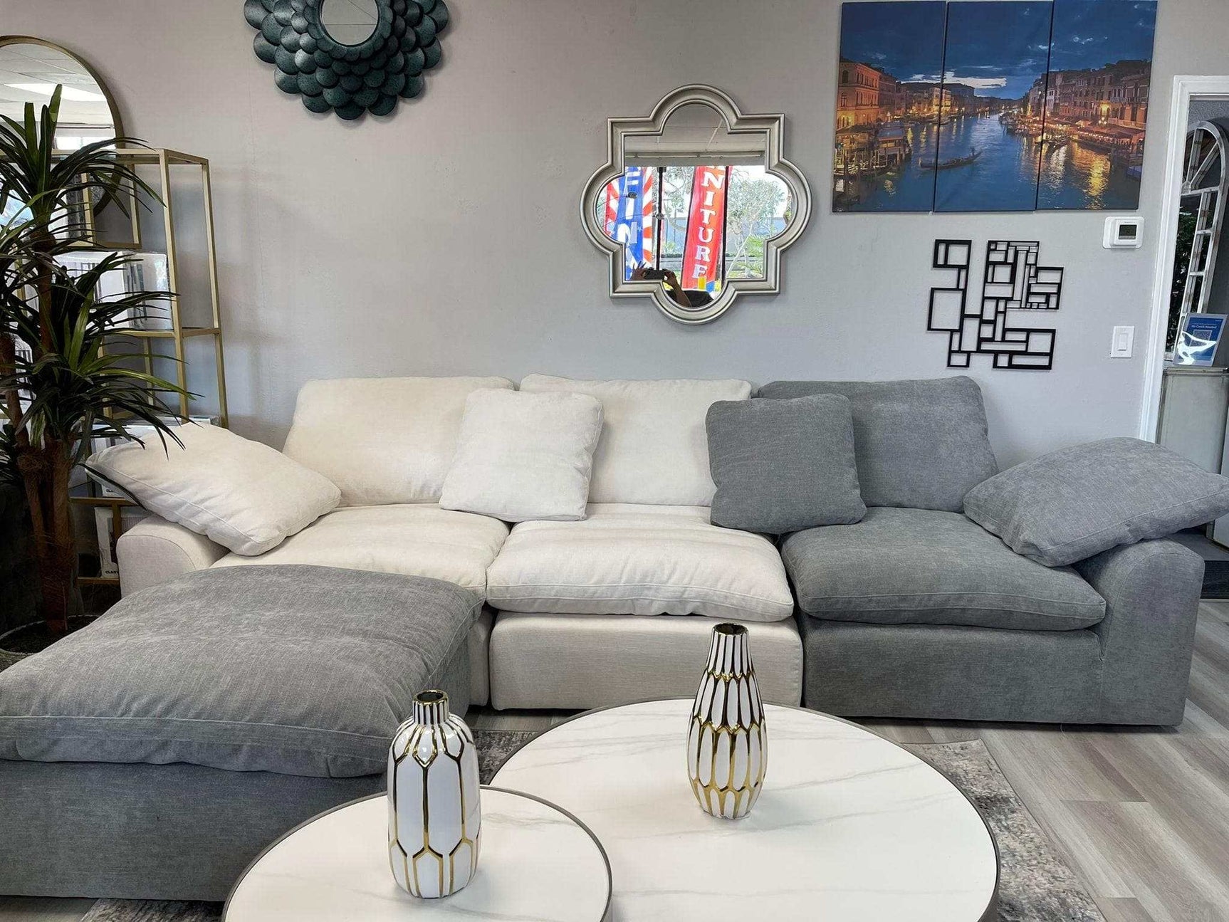 Naveen Ivory Modular Sectional Sofa PreSets - Ornate Home