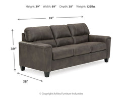 Navi Smoke Sofa - Ornate Home