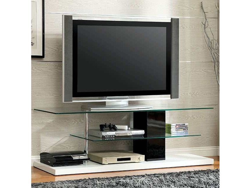 Neapoli Black/White 63" TV Console - Ornate Home