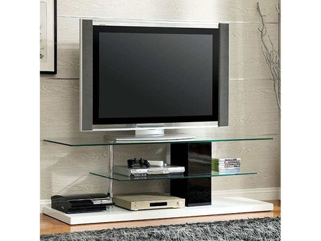 Neapoli Black/White 63" TV Console - Ornate Home