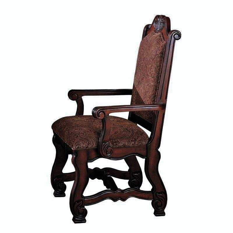 Neo Renaissance Brown Armchair (Set of 2) - Ornate Home