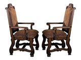 Neo Renaissance Brown Armchair (Set of 2) - Ornate Home