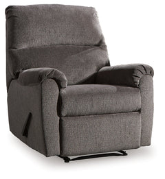 Nerviano Gray Manual Recliner - Ornate Home