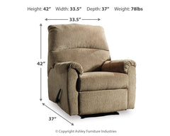 Nerviano Zero Wall Manual Recliner - Ornate Home