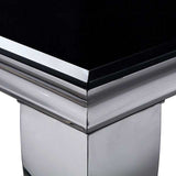 Neuveville Black/Chrome Dining Table - Ornate Home