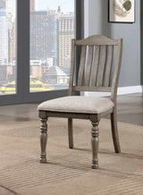 Newcastle Antique Gray/Gray Side Chair (Set of 2) - Ornate Home