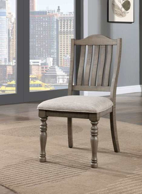 Newcastle Antique Gray/Gray Side Chair (Set of 2) - Ornate Home