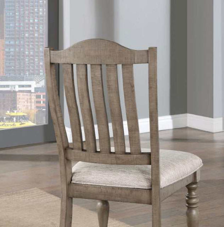 Newcastle Antique Gray/Gray Side Chair (Set of 2) - Ornate Home