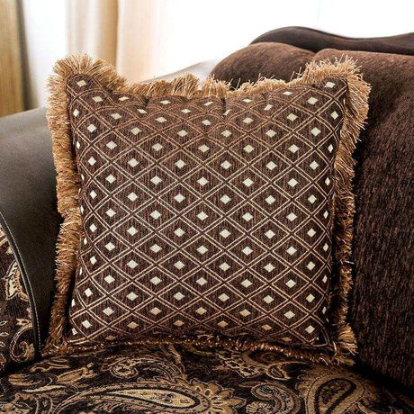 Newdale Brown & Gold Sofa - Ornate Home