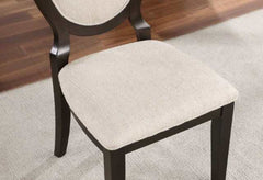 Newforte Espresso/Ivory Side Chair (Set of 2) - Ornate Home