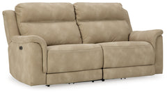 Next-Gen DuraPella Sand Power Reclining Sofa - Ornate Home
