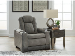 NextGen DuraPella Dual Tone Slate Power Recliner - Ornate Home