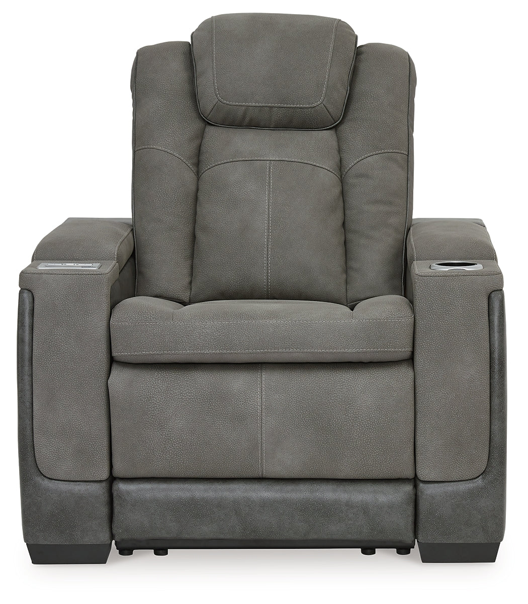 NextGen DuraPella Dual Tone Slate Power Recliner - Ornate Home