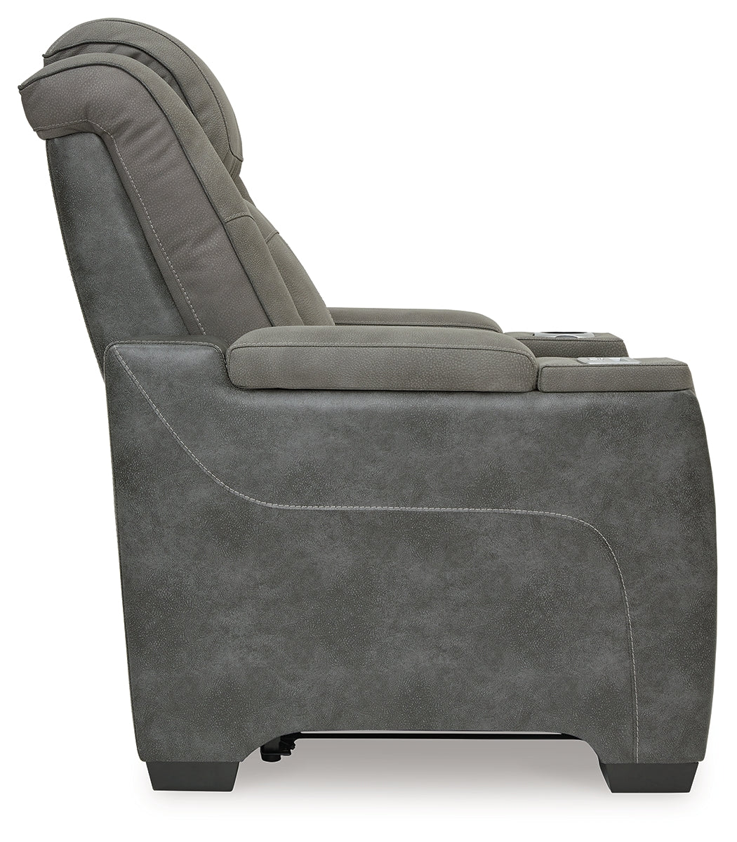 NextGen DuraPella Dual Tone Slate Power Recliner - Ornate Home