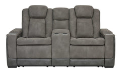 NextGen DuraPella Dual Tone Slate Power Reclining Sofa & Loveseat - Ornate Home