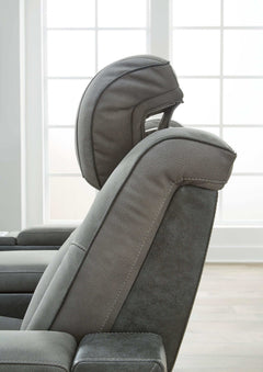 NextGen DuraPella Dual Tone Slate Power Reclining Sofa & Loveseat - Ornate Home