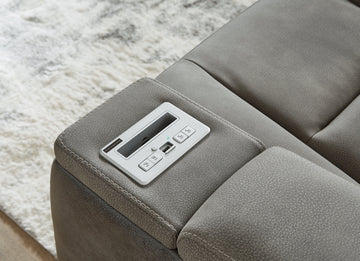 NextGen DuraPella Dual Tone Slate Power Reclining Sofa - Ornate Home