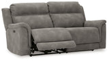 NextGen DuraPella Slate Power Reclining Sofa - Ornate Home