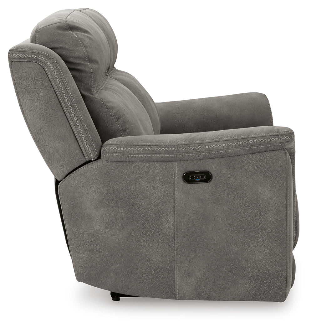 NextGen DuraPella Slate Power Reclining Sofa - Ornate Home