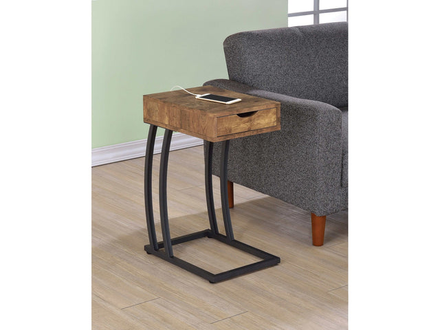 Niev Antique Nutmeg Accent Table - Ornate Home